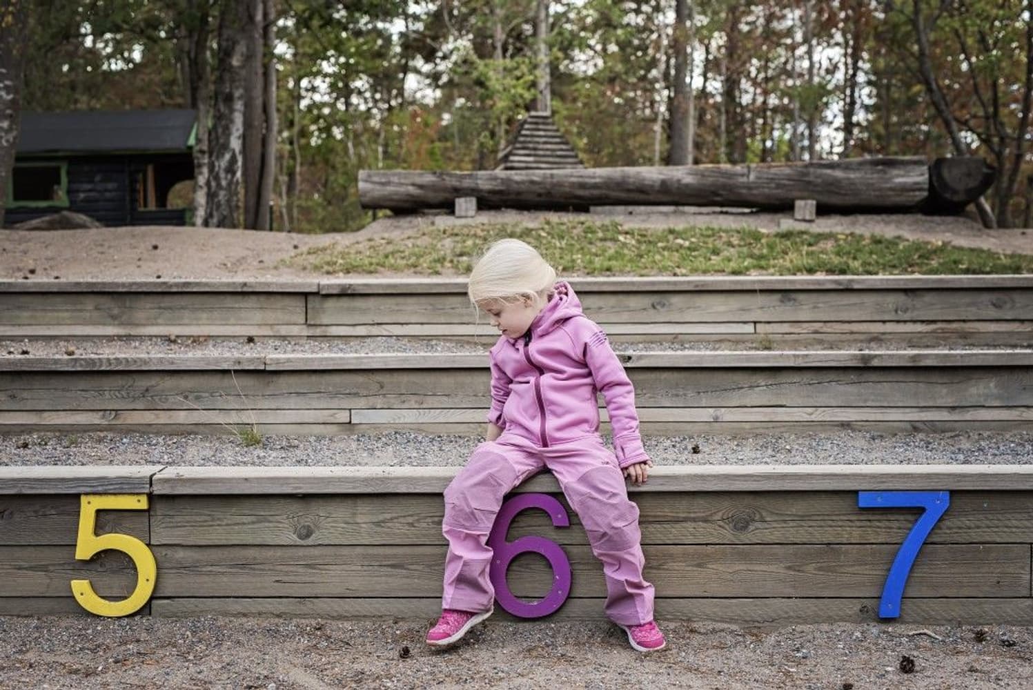 Panda Fleece Hoody Kids Dusty Pink, view: 4