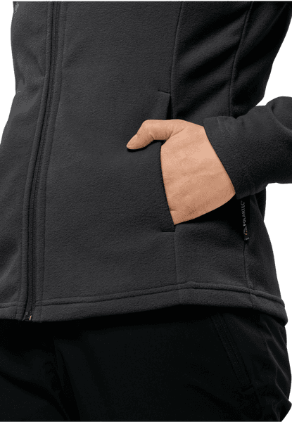 Taunus FZ naisten fleecetakki, Black, view: 1