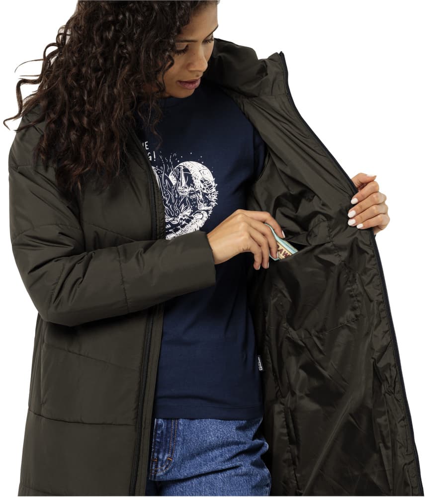 Deutzer Coat naisten talvitakki, Cold Coffee, view: 3