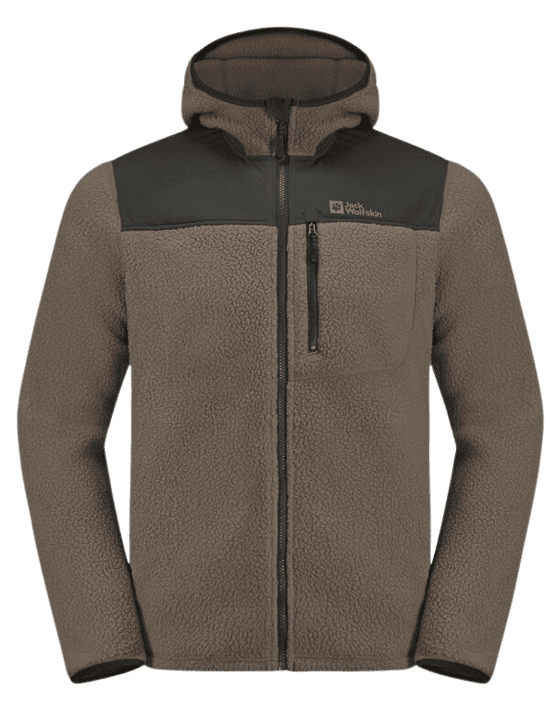 Kammweg Pile FZ fleecetakki, Cold Coffee, view: 0