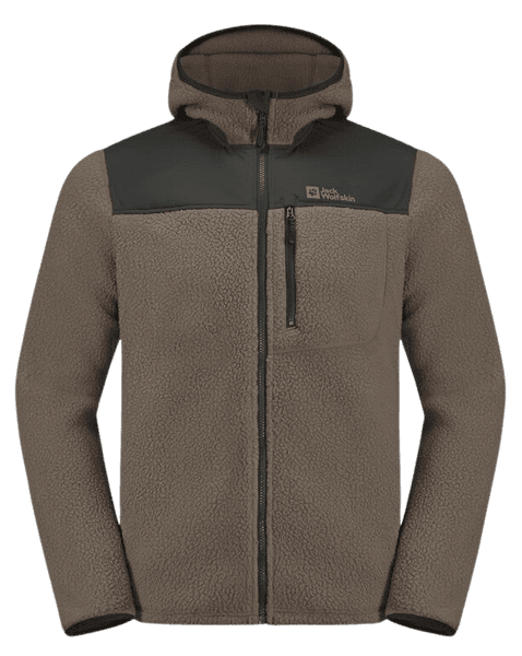 Kammweg Pile FZ fleecetakki, Cold Coffee, view: 0