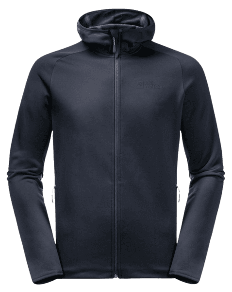 Baiselberg Hooded FZ fleecetakki, Night Blue Heather, view: 0