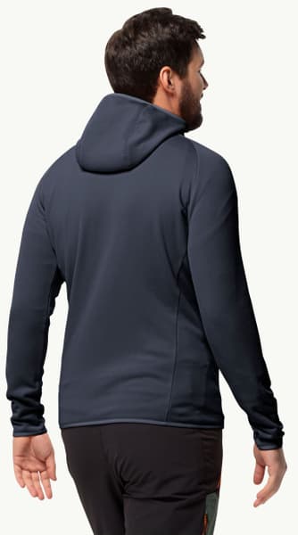 Baiselberg Hooded FZ fleecetakki, Night Blue Heather, view: 1