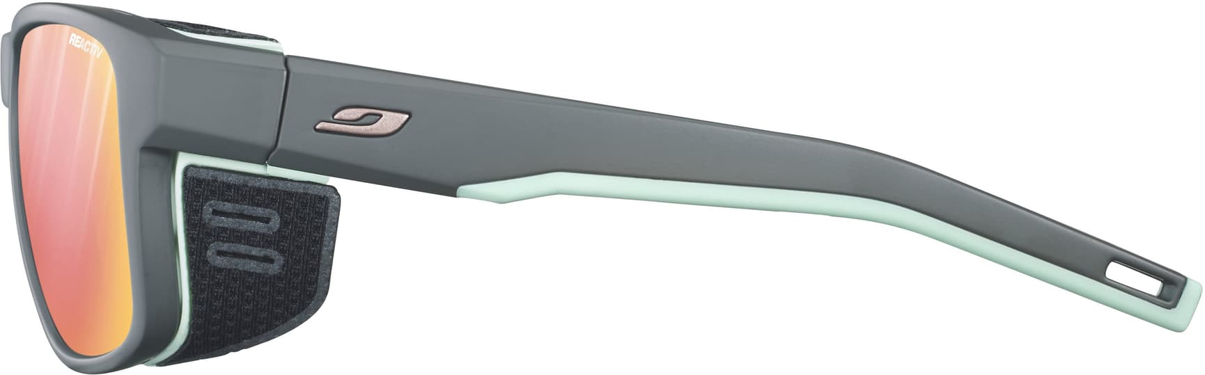 Shield M Matt Dark Reactiv 2-3 Glare Control, Gray / Pastel Green, view: 3