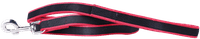 Premium Jogging Leash koiranhihna joustolla, 1,3 m, musta/punainen - view: 1