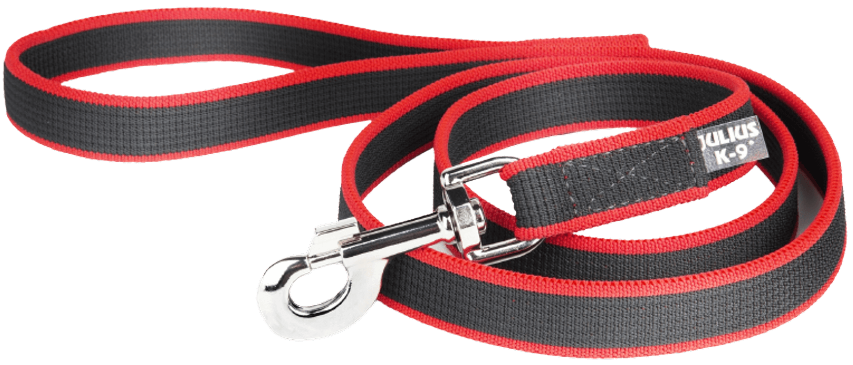 Premium Jogging Leash koiranhihna joustolla, 1,3 m, musta/punainen, view: 0