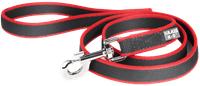 Premium Jogging Leash koiranhihna joustolla, 1,3 m, musta/punainen - view: 0