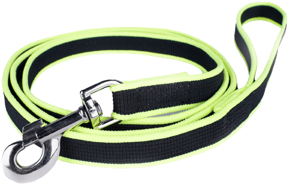 Premium Jogging Leash koiranhihna joustolla, 1,3 m, musta/keltavihreä, view: 0