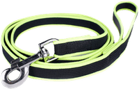 Premium Jogging Leash koiranhihna joustolla, 1,3 m, musta/keltavihreä - view: 0