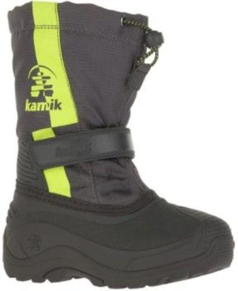 Kids Stripe lasten talvisaappaat, Charcoal, view: 0