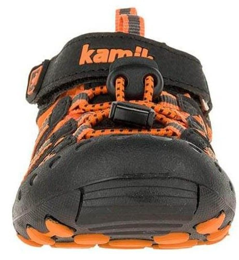 Crab Kids lasten sandaalit, musta/oranssi/harmaa, view: 1