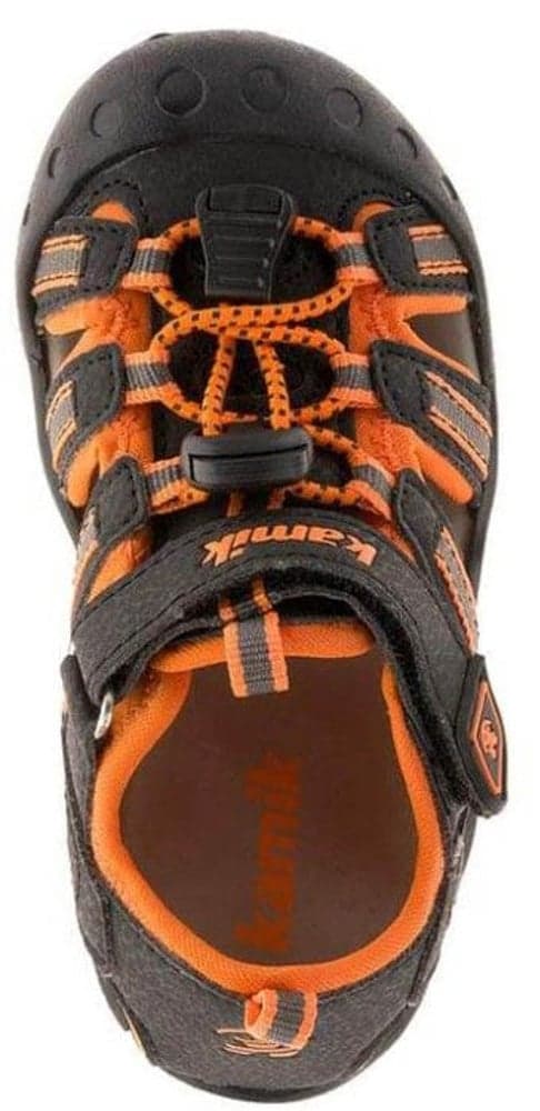 Crab Kids lasten sandaalit, musta/oranssi/harmaa, view: 2