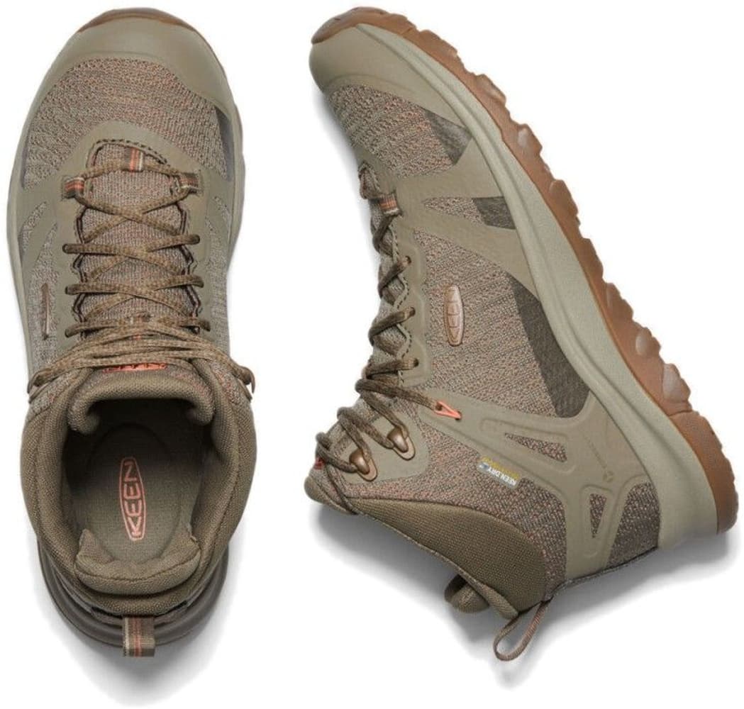 Keen W's Terradora II Mid Waterproof Timberwolf/Coral, view: 3