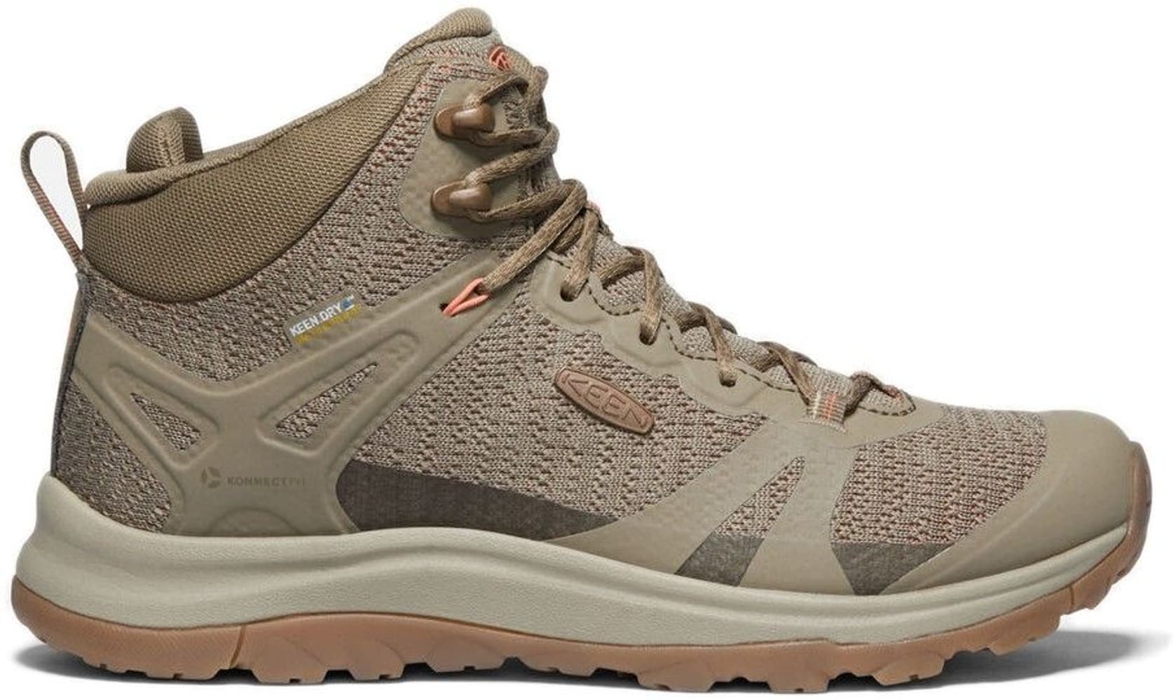 Keen W's Terradora II Mid Waterproof Timberwolf/Coral, view: 4