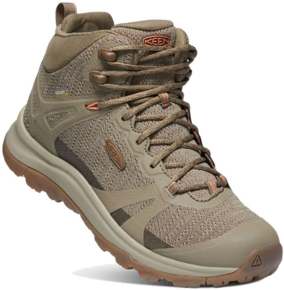 Keen W's Terradora II Mid Waterproof Timberwolf/Coral, view: 2