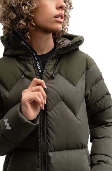 Cocoon Down Coat naisten untuvatakki, Military, productDetailPage.view: 3