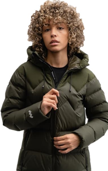 Cocoon Down Coat naisten untuvatakki, Military, view: 1