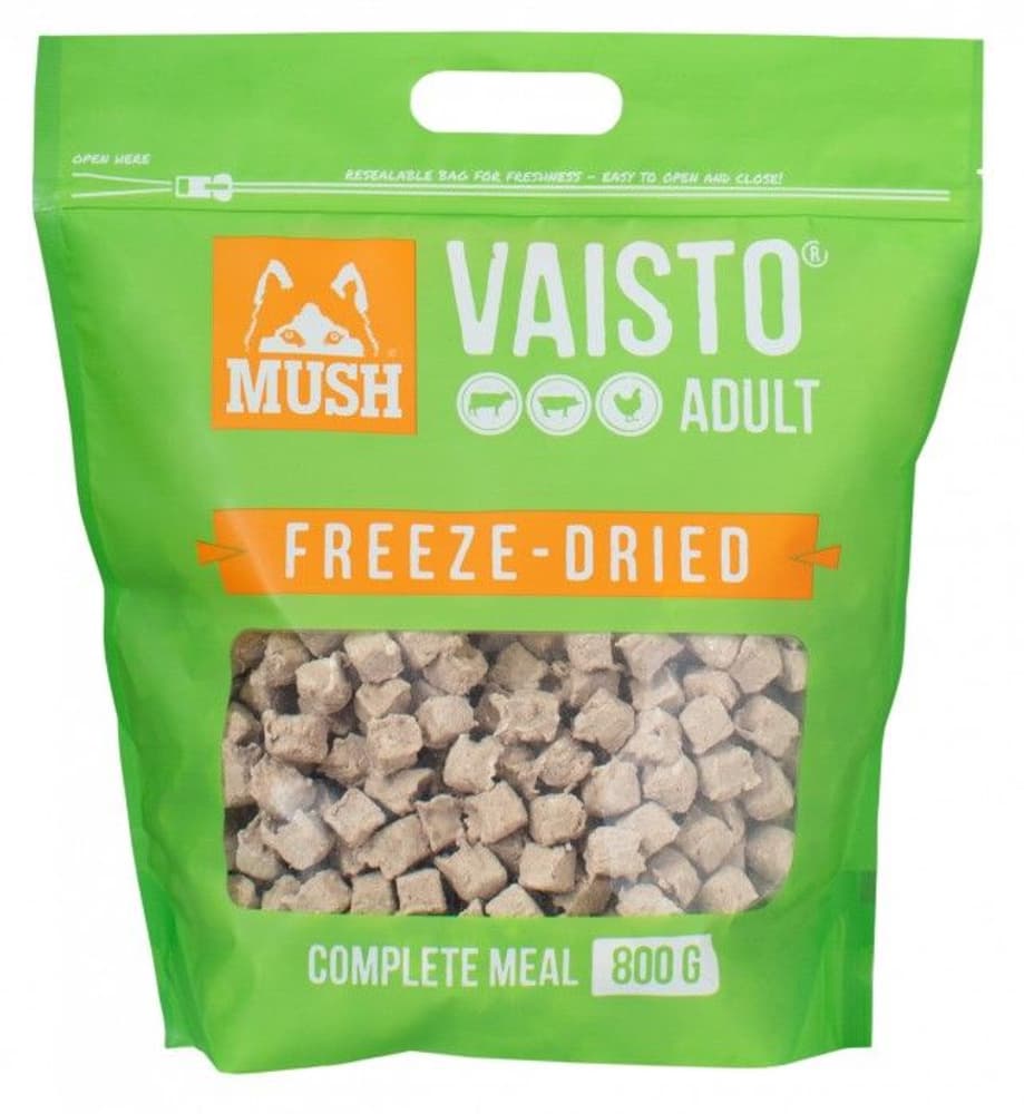 MUSH Vaisto Vihreä pakastekuivattu täysravinto 2,4 kg, view: 0