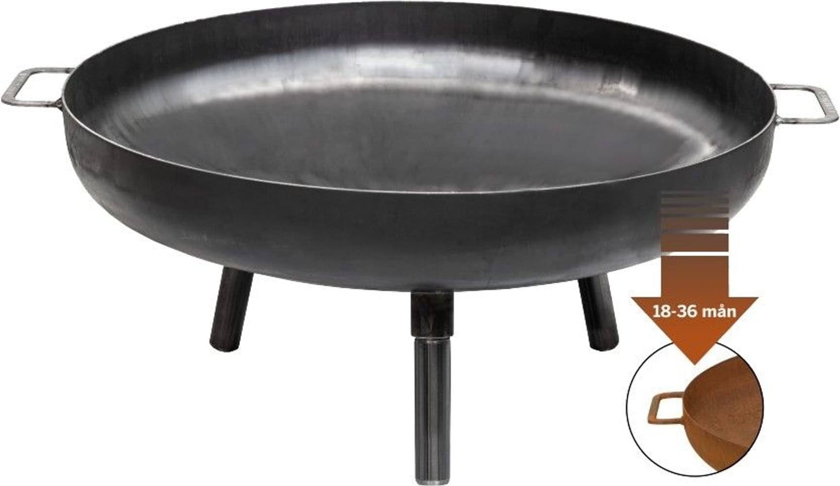 tulipata, 70 cm, Corten-teräs, view: 0