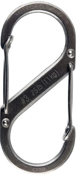 S-Biner Stainless karabiinihaka, koko 3, view: 1