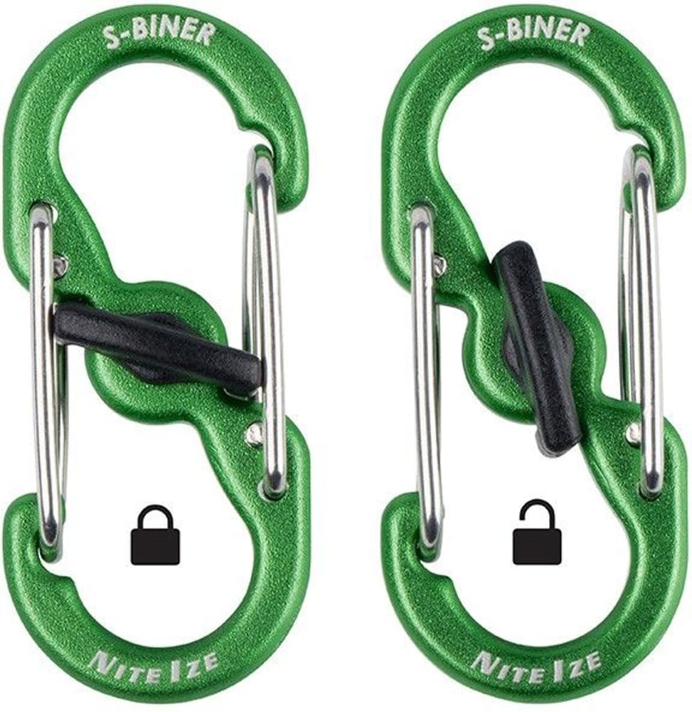 S-Biner MicroLock Aluminum alumiininen karabiini, 2 kpl, view: 0
