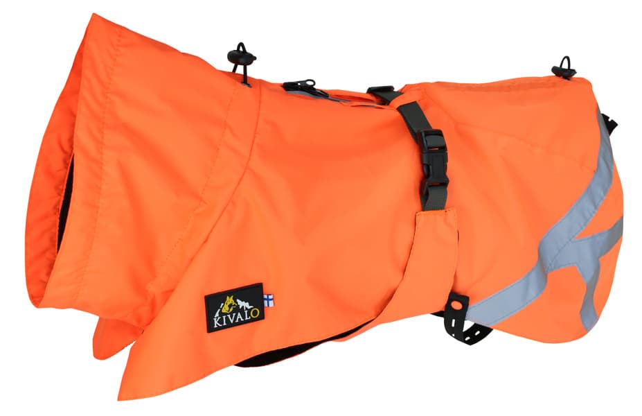 Ohto Dog Wind Jacket koiran tuulitakki, 35 cm, oranssi, view: 2