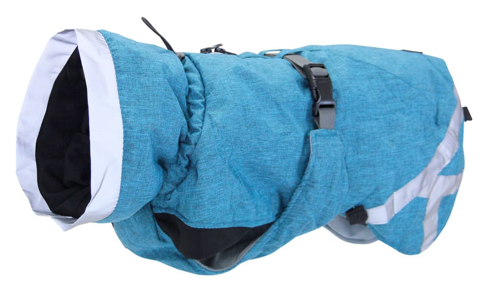 Luosto Dog Winter Jacket koiran talvitakki, 50 cm, petrooli, view: 2