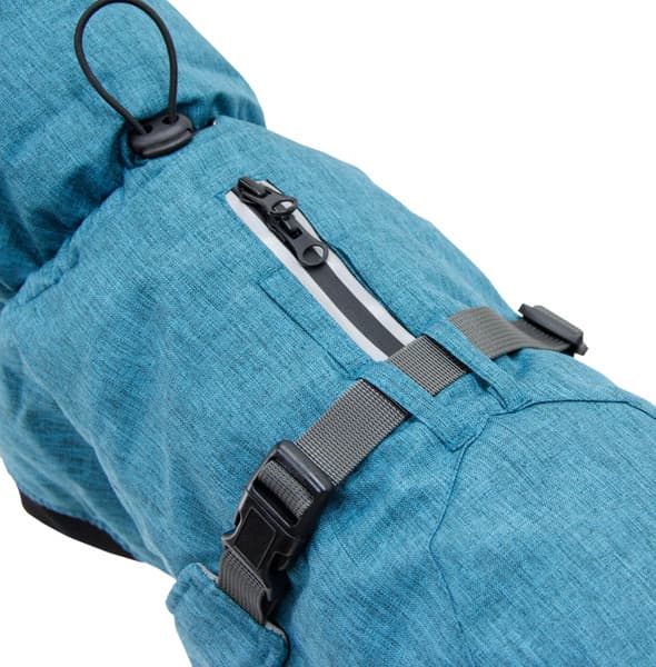 Luosto Dog Winter Jacket koiran talvitakki, 50 cm, petrooli, view: 3