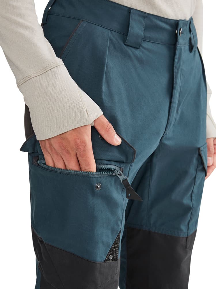 Grimner Pant vaellushousut, tummansininen/musta, view: 2