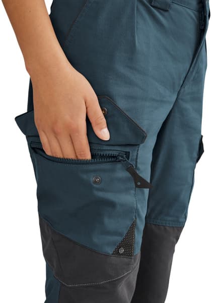 Grimner Pant naisten vaellushousut, tummansininen/musta, view: 2