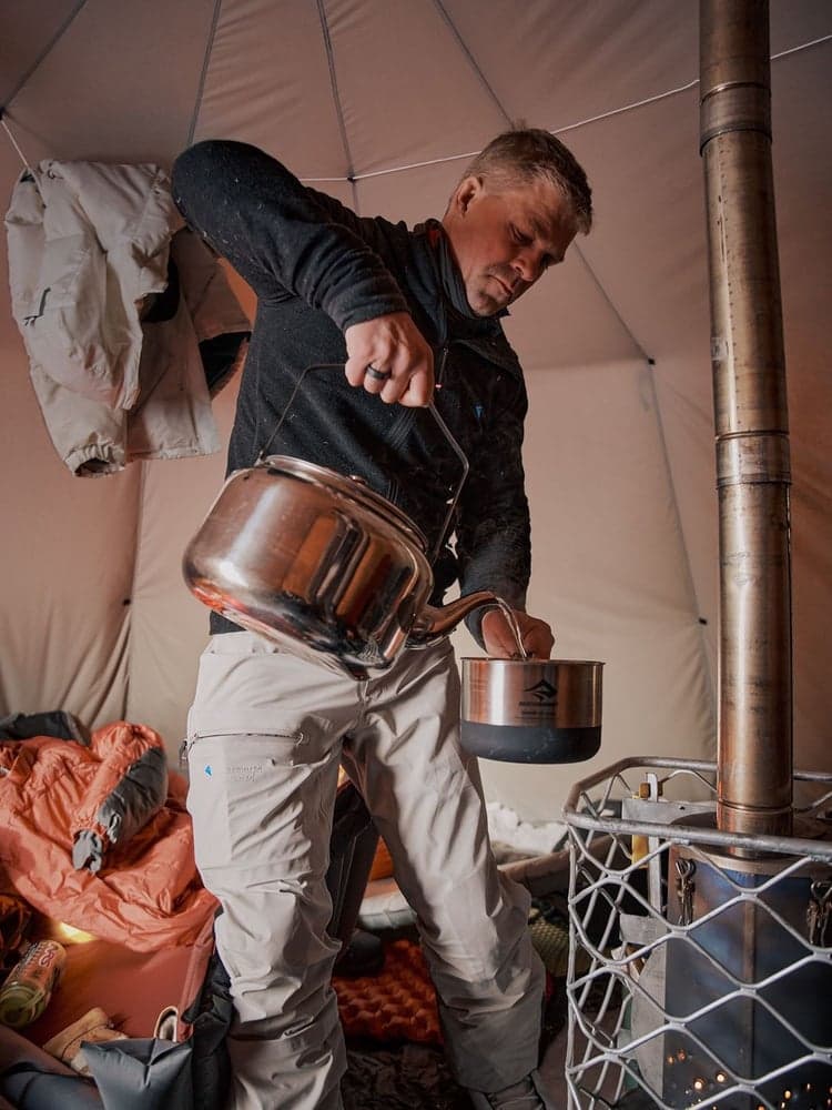 Hödur Hooded Zip välikerros, Clay, view: 5