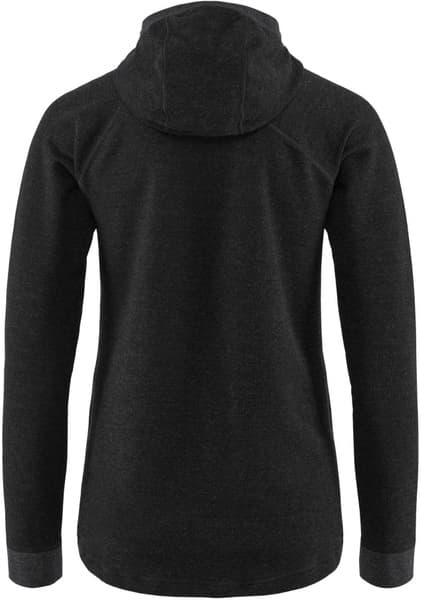 Hödur Hooded Zip naisten hupullinen välipaita, musta, view: 1