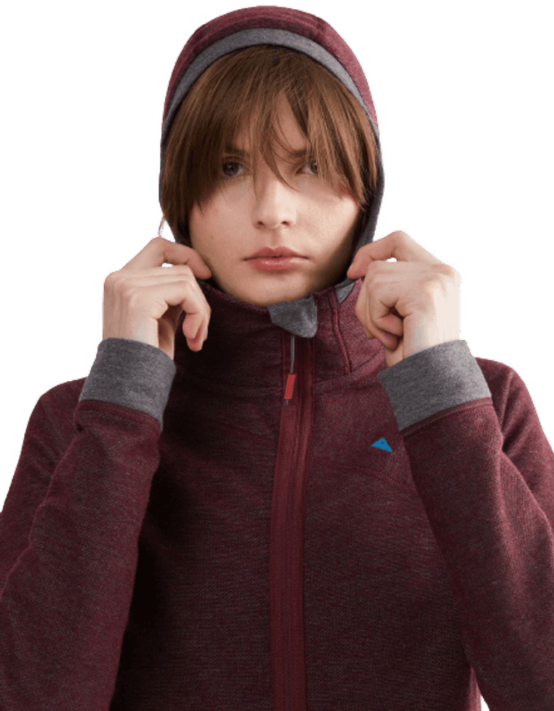Hödur Hooded Zip naisten hupullinen välipaita, musta, view: 2