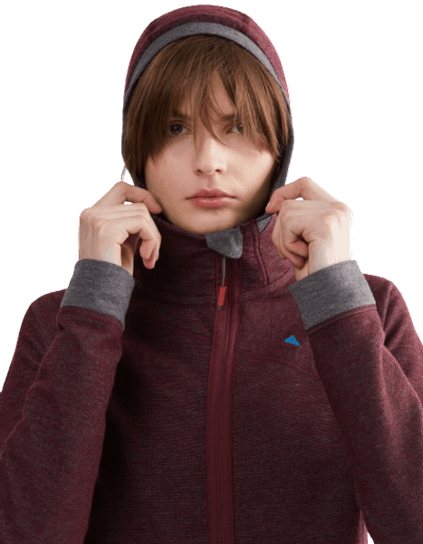 Hödur Hooded Zip naisten hupullinen välipaita, musta, view: 2