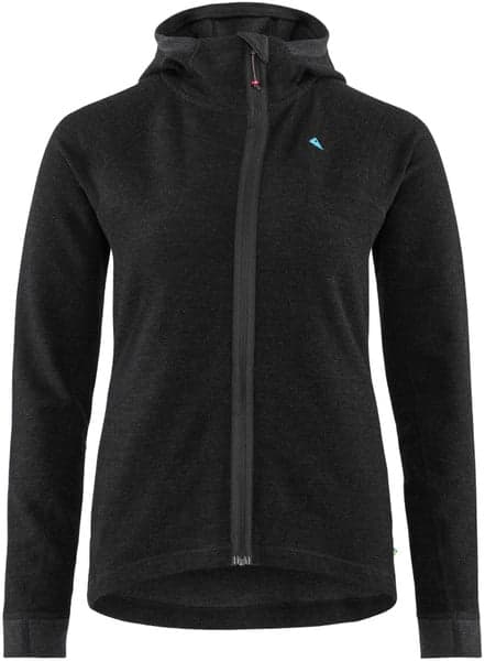 Hödur Hooded Zip naisten hupullinen välipaita, musta, view: 0