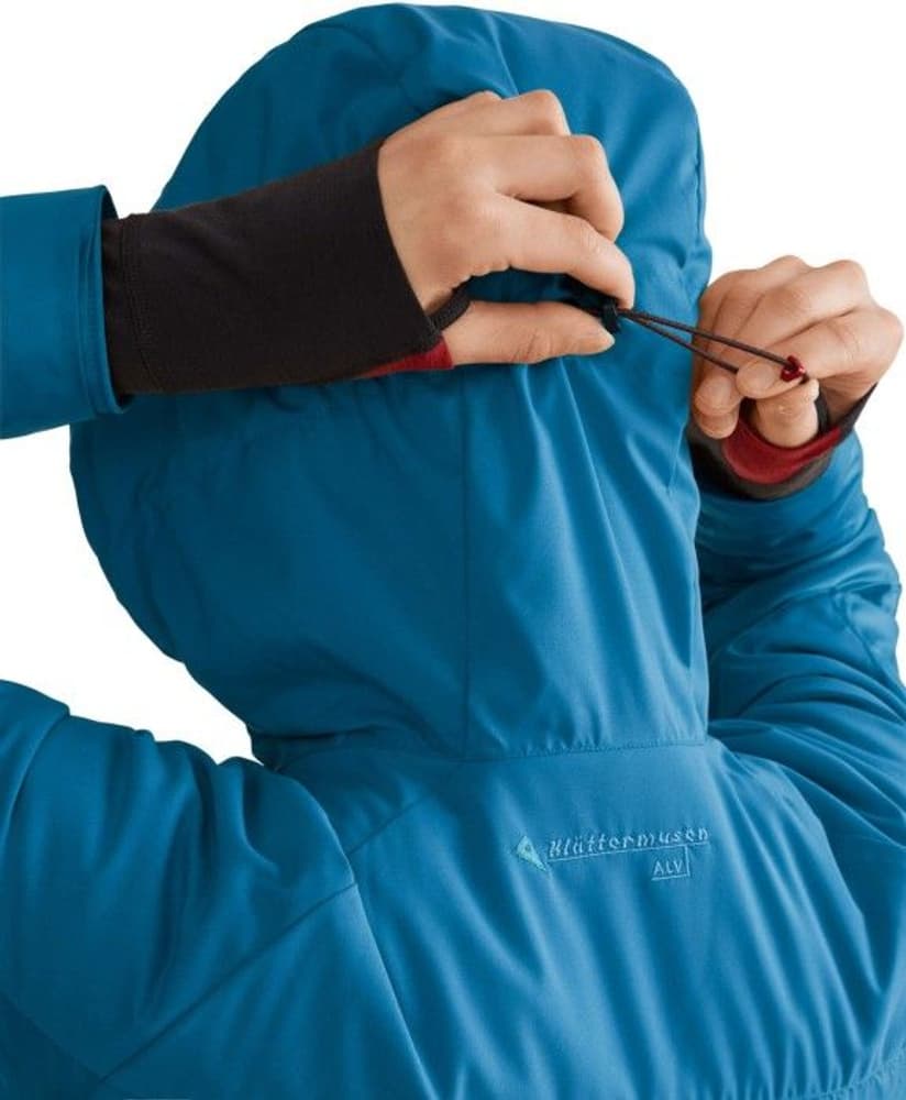 Alv Hoodie with Zip talvitakki, sininen, view: 2