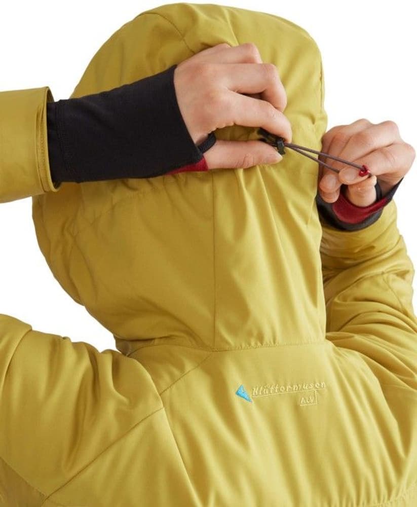 Alv Hoodie with Zip talvitakki, keltainen, view: 2