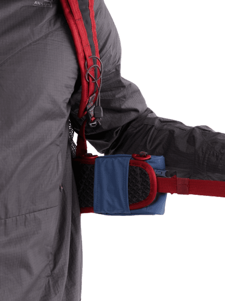 Hipbelt Pocket 2.0 lisätasku, viininpunainen, view: 4