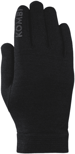 Merino Wool Liner merinovillaiset naisten aluskäsineet, musta, view: 0