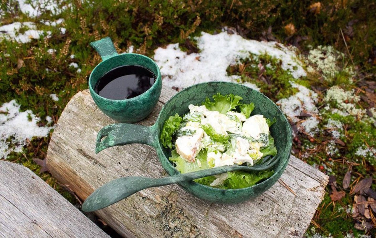 Spork 225 eräruokailuväline, vihreä, view: 1