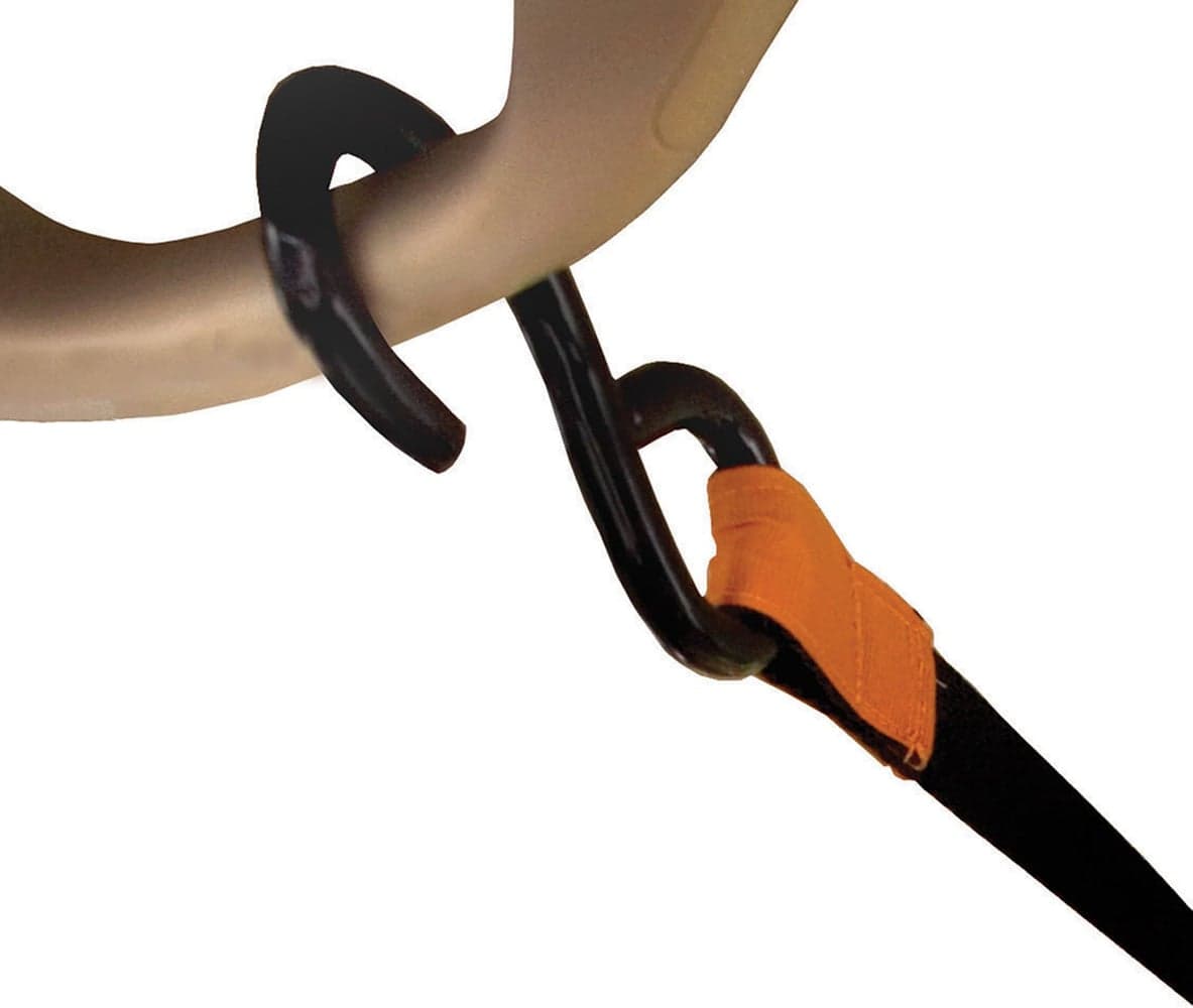 Auto Zip Line turvavyönkiinnike hihnalla, musta/oranssi, view: 2