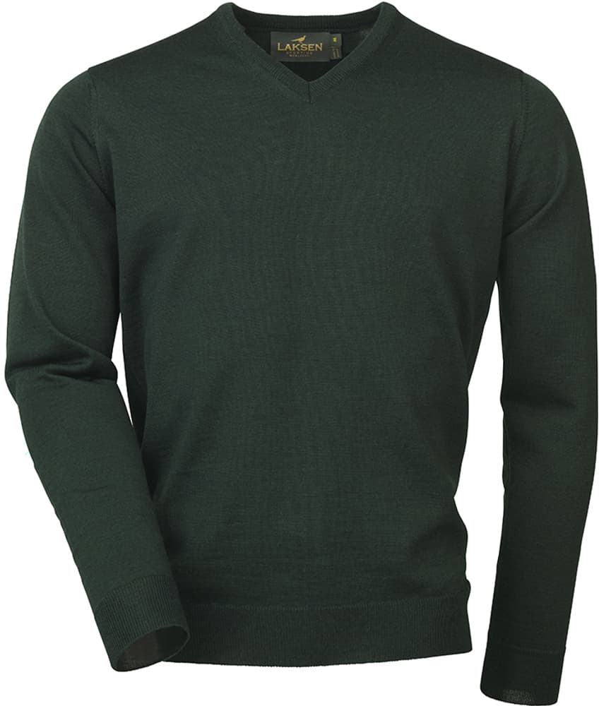 Sussex V-Neck villapusero, tummanvihreä, view: 0