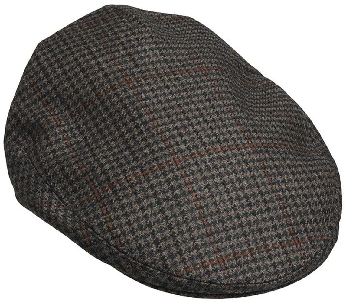 Weardale Flap Cap tweed-lätsä, tummanruskea, view: 0