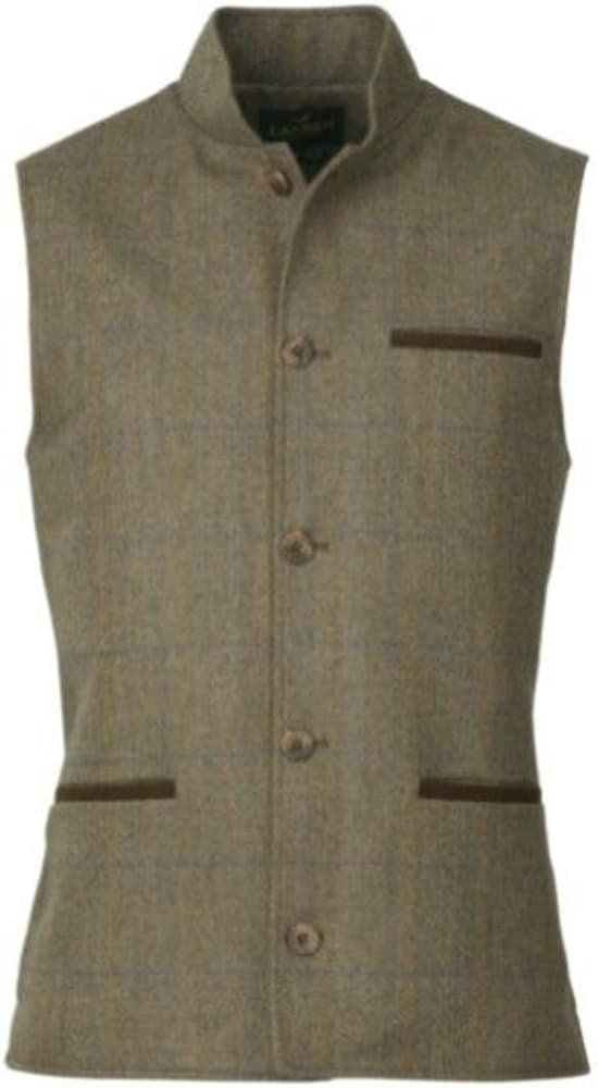 Laird Fife tweed-metsästysliivi, ruskea, view: 0