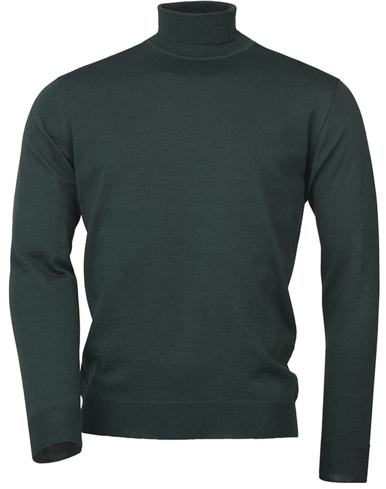 Easton Roll Neck villapusero, tummanvihreä, view: 0