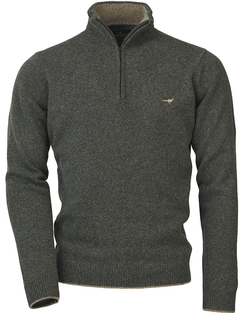 Brompton Zip Neck pusero, Loden, view: 0