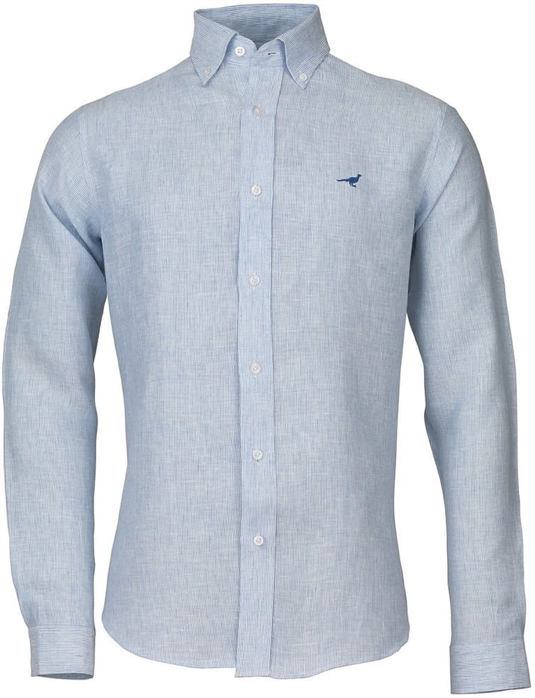 Portofino Linen Shirt kauluspaita, vaaleansininen, view: 0