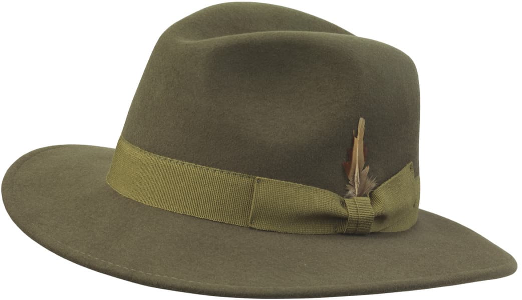 Heritage Fedora huopahattu, vihreä, view: 1