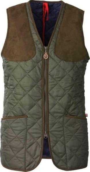 Lady Cheltenham Quilted Shooting Vest Olive, view: 0