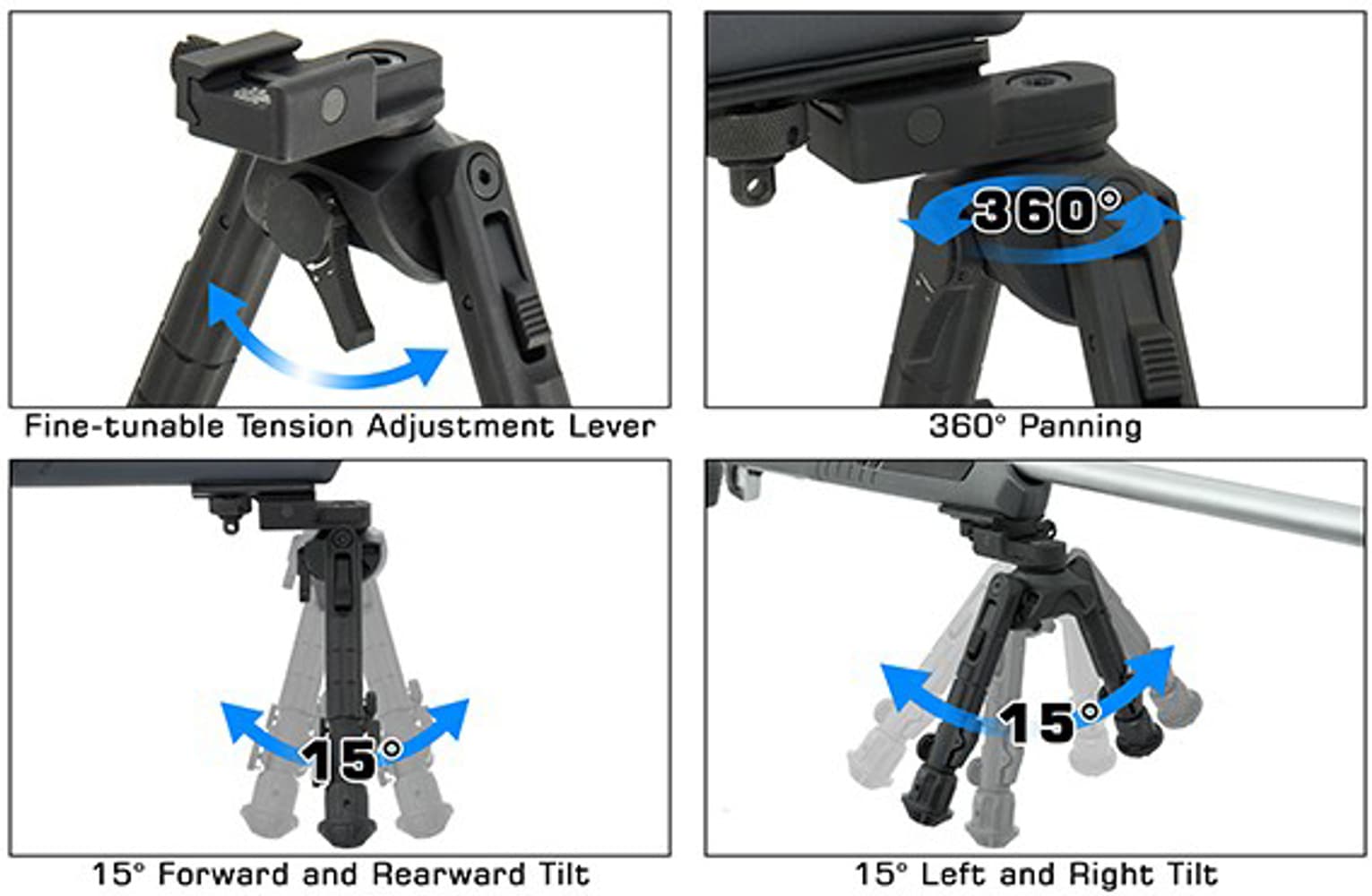 UTG Heavy Duty Recon 360 -bipodi, view: 5